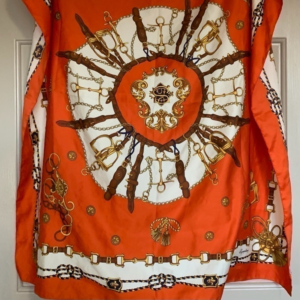 Vintage Symphony Horse Bit Print Detail Scarf Wrap‌‌‌‌‌‌‌‌‌‌‌‌‌‌‌‌‌‌‌‌‌‌‌‌‌‌‌‌